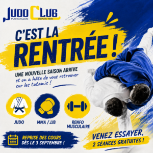 C'est la rentrée au Judo Club Pontevallois !